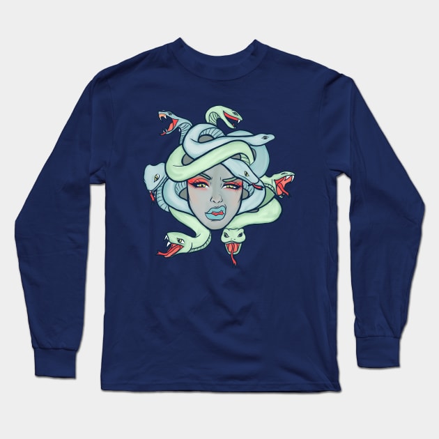 medusa Long Sleeve T-Shirt by kokodiablo